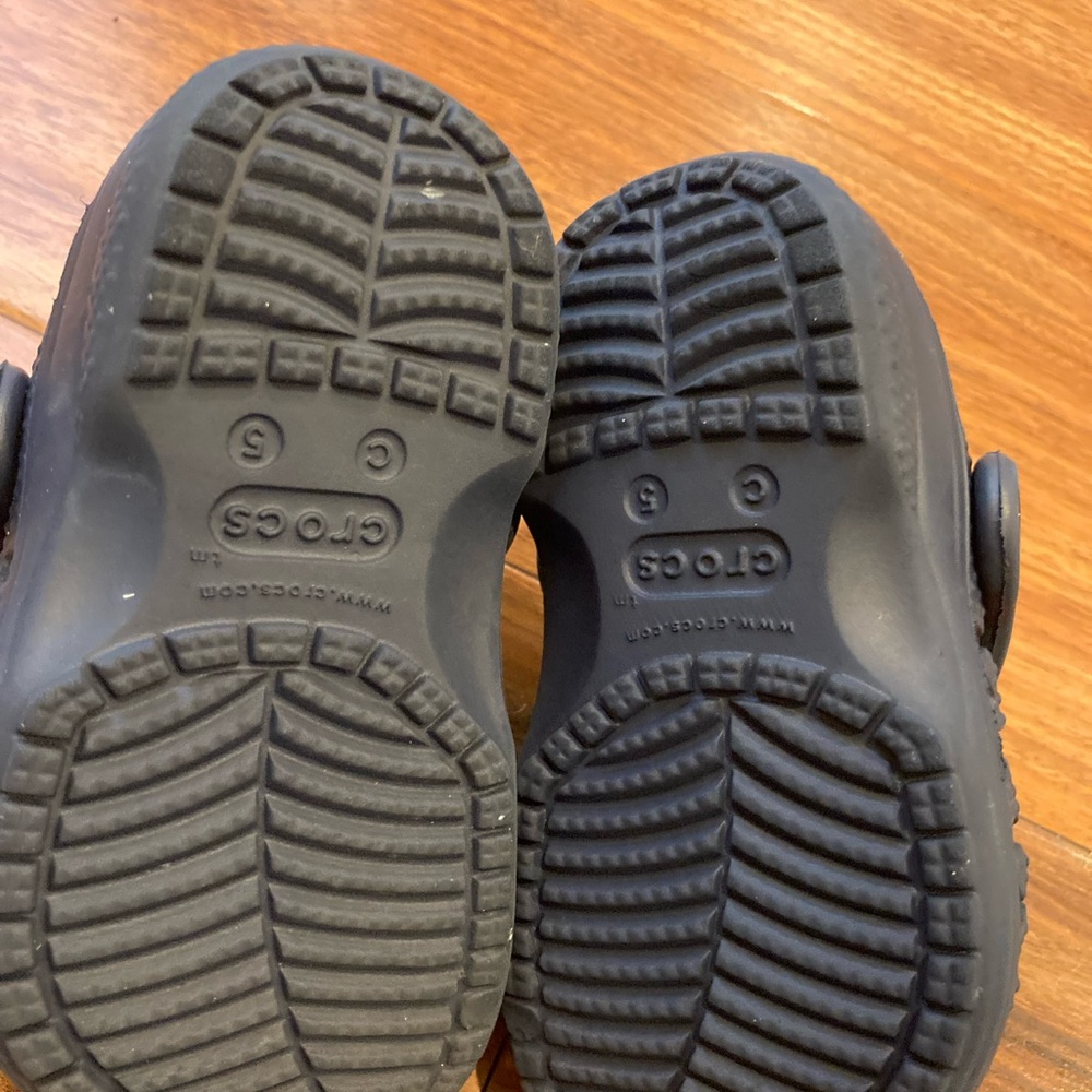 Crocs Kids Classic Clog Slip-On Boys & Girls Navy Blue Size C5 Summer Shoes - Picture 6 of 7